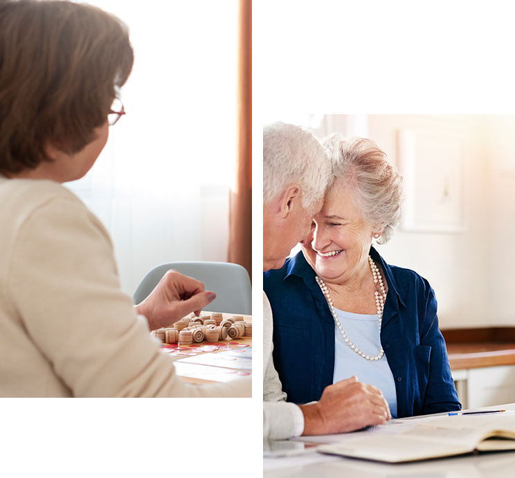 Old couple financial advisor smile agreement deal success retirement home planning